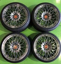 中古社外ホイール FORGED 19×8.5J +30 19×10J +30 PCD 114.3 タイヤ 215/35R19 245/35R19 4本セット 【トヨタ クラウン セルシオ】_画像3