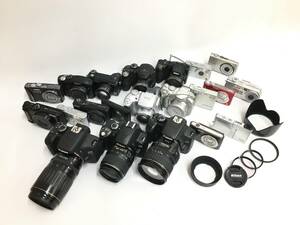 ☆ デジタルカメラ まとめ 1 ☆ Nikon D40 + Canon EOS Kiss X5 + CASIO EXLIM 他カメラ18台レンズ3本 ニコン キャノン カシオ