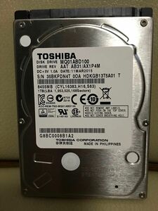TOSHIBA 2.5インチ　1TB MQ01ABD100 管85