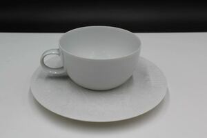 ☆ ローゼンタール 魔笛ホワイトコーヒーカップ＆ソーサー 洋食器 ティーカップ お皿