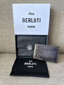  special order Berluti IMBUIA Scritto Leather Card Case Berluti in bia card-case card-case Golden pa tea n