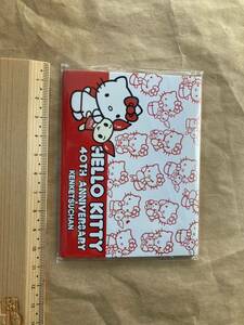 Новая / Неиспользуемая Неокрытая доставка 140 иен Ниппон Красный Крест Hello Kitty Kenketsu -Chan Блокнот.