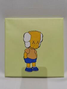 【模写】KAWS Untitled Kimpson acrylic on canvas #3 20x20CM