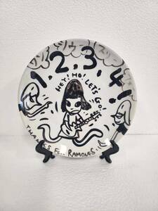 【模写】奈良美智 Yoshitomo Nara Ceramic 飾り皿 PLATE Diam. 20CM #4