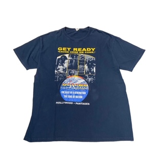 【XL】USA古着 MOTOWN GETREADY CAUSEHEREWECOME デザイン プリント Tシャツ XL