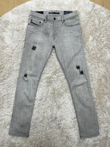 DIESEL TEPPHAR W29 0676M STRETCH グレー ヴィンテージ 加工 D.N.A スキニー ストレッチ デニム パンツ ジーンズ 