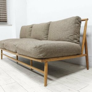 ☆展示極美品☆MOMO NATURAL モモナチュラル 3人掛けソファ CLOUD SOFA 3P+OTTOMAN SET オットマン付 20万の画像3