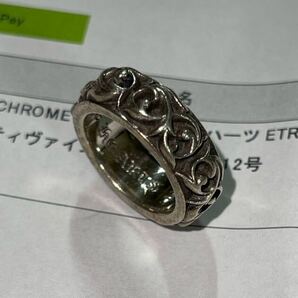 Chrome Hearts クロムハーツ Eternity Vine Band Ring エタニティヴァインバンドリング 12号 シルバー 925刻印 リング の画像8