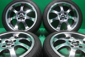 L1129-19 送料無料 195/45R16 サマータイヤ 4本セット ダンロップ 8分山 溝たっぷり RAYS ITC SEBRING ヤリス アクア ヴィッツ スイフト