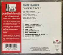 Chet Baker / Chet is Back ! 中古CD　輸入盤 _画像3