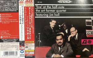  Art Farmer Quartet / Live at the Half-Note 中古CD　国内盤　帯付き