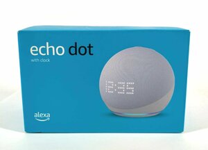 【開封品・未使用】Echo Dot with clock (第5世代) 時計付き　LEDディスプレイ付き スマートスピーカー+Alexa　u487