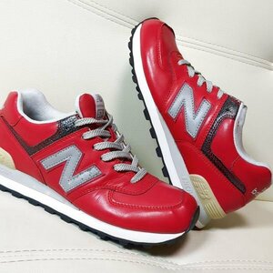 ニューバランス ML574REJ 26cm スニーカー レッド US8 new balance シューズ