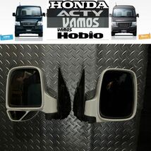 HONDA ACTY TRUCKアクティトラックHA6HA7サイドカラード ドアミラー 左右セット NH624Pプレミアムホワイトパール8877バモスホビオHM4/3/2/1_画像4