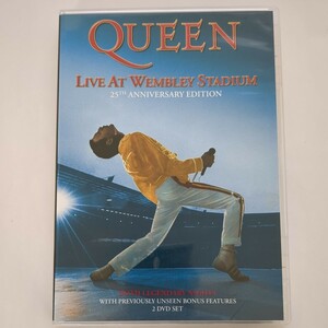 ネコポス送料無料　★QUEEN LIVE AT WEMBLEY STADIUM 25TH ANNIVERSARY EDITION★　２枚組　Made in the EU　中古DVD