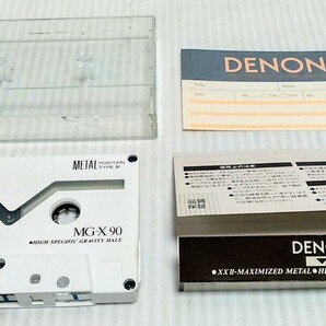 当時物 メタルカセットテープ DENON MG-X 90 メタルテープ カセットテープ 使用済み 中古の画像1