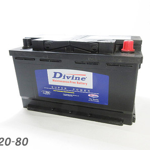 MF20-80 DIVINEバッテリー / 欧州車 SL-8C 59095 580800 互換 クライスラー 300 300C / ダッジ チャージャー マグナム 他の画像5