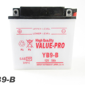 YB9-B 開放型バッテリー ValuePro / 互換 FB9-B VT250F VT250Z[MC08] VT250FG VTZ250 [MC15] '84-89 GB250クラブマン CBX250S CD250Uの画像1