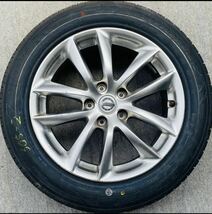 新品タイヤ。NISSAN日産 スカイライン V37 純正17インチ× 7.5J +45 5H 114.3 アルミホイールTRIANGLE Sportex TH201 225/55R17ラジアル4本_画像2