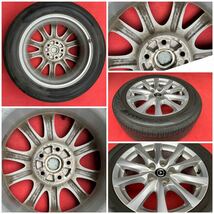 MAZDA アテンザ GJ 系 純正 5スポーク ホイール17インチ×7.5J 114.3 5穴 +50 BRIDGESTONE REGNO GR-X2 225/55R17ラジアル4本。_画像9