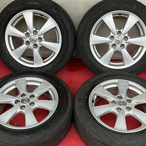 60%溝有。TOYOTA トヨタ50系エスティマ純正17インチ×7J＋50 PCD114.3/5穴 BRIDGESTONE REGNO GRV-2 215/60R17ラジアル4本。