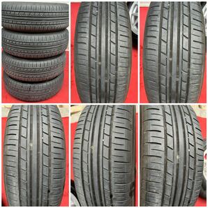 A-TECH SCHNEIDER シュナイダー 15インチ×6J 4穴 PCD100 +43社外YOKOHAMA 195/65R15ラジアル4本。コンパクトカー等に。21年式タイヤ。の画像6