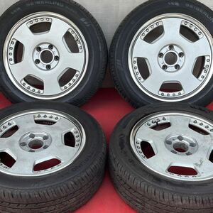 70%以上溝有。日本製。SUPER STARスーパースター17インチ×7J＋21 PCD114.3/5穴SEIBERLING SL201 215/55R17ラジアル4本。22年式のタイヤ。