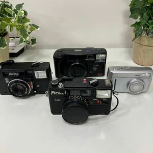 コンパクトカメラ フィルムカメラ デジタルカメラ 4点まとめ売り PENTAX Konica FUJICA OLYMPUS 現状品