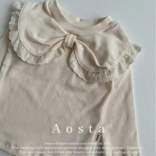 Aosta New Peach Blouse Sサイズ(0歳〜1歳)