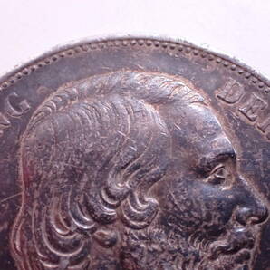 銀貨 オランダ ウィレム3世 2.5グルテン 1874年 WILLEM III KONING DER NED. G.H.V.L. MUNT VAN HET KONINGRYK DER NEDERLANDEN A03080Tの画像3