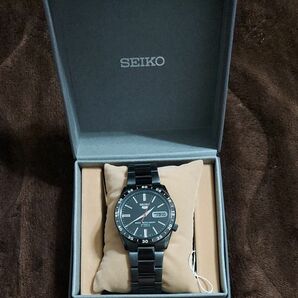 セイコー5 自動巻き 逆輸入モデル 腕時計 メンズ メカニカル 機械式SEIKO5 SNKE03K1 SNKE03KC ブラック 
