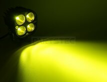 12V LED ワークライト 黄色 2個セット + バンパーステー ナンバーステー ブラック 軽トラ トラック / 147-127x2+146-46_画像10