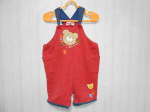  Miki House hot screw ketsu pretty overall coveralls 90.