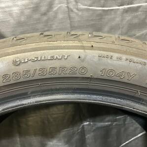 極上品 ブリヂストン 285/35R20 TURANZA T005 MO-S 2本セット 中古タイヤ バリ溝 285/35-20 R35 Sクラス M5 クアトロの画像7