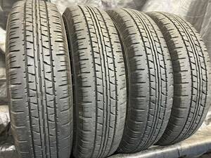 ダンロップ 155/80R14 88/86N ENASAVE VAN01 4本セット 中古タイヤ 2021年製 プロボックス サクシード