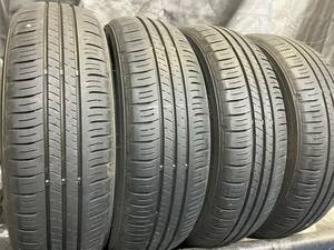 バリ溝 ダンロップ 165/65R15 ENASAVE EC300+ 4本セット 中古タイヤ 2020年製 165/65-15 ソリオ デリカD2 タフト など