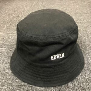 即決 EDWIN エドウィン ハット 帽子 ブラック