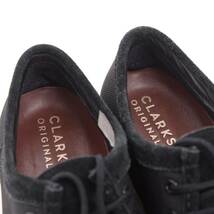 【大きいサイズ 28.5cm】【箱付き良品】クラークス ワラビー ゴアテックス UK10.5 黒 キャンバス スエード Clarks wallabee GTX GORE -TEX_画像8