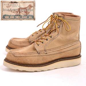 【四角 犬タグ】レッドウイング # 1954 カヌーモック スエード US8.5E アイリッシュセッター50周年記念 Red Wing Canoe Moc suede 