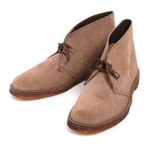  英国製 クラークス デザートブーツ GB9 スエード ライトブラウン イングランド ビンテージ 90’s Clarks DESERT BOOT 