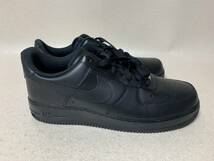 NIKE AIR FORCE 1 07 BLACK/BLACK 28.5cm 315122-001 ナイキ エアフォースワン 未使用_画像4