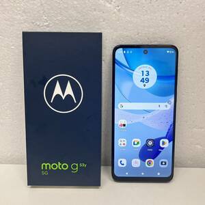 【C-23925】Motorola(モトローラ) moto g53y 5G 128GB インクブラック MOSAD1 Y!mobile スマホ Android IMEI:352304692150774 判定〇 中古