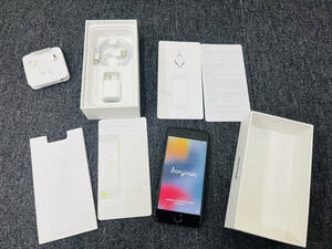 【C-23515】【1円～】iPhone7 MNCK2J/A ブラック 128GB SIMフリー 判定〇 アクティベーションロック解除済み バッテリー：88％ 付属品有