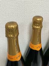 【F-14215】 未開栓 Veuve Clicquot BRUT 4本セット ヴーヴクリコ イエローラベル ブリュット 250周年記念 シャンパン 750ml 12% 果実酒_画像4