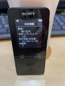 NW-S315K 16GB sony ソニー ウォークマン 起動確認済み中古美品