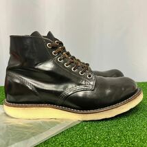 【即決】RED WING レッドウィング アイリッシュセッター 9870 クロンダイク 茶芯 黒 ブラック プレーントゥ犬タグ 7.5D REDWING ウイング_画像3