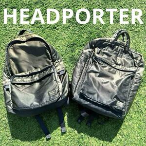 廃盤 鬼フェード HEADPORTER ヘッドポーター タンカー リュック 紺 ネイビー 吉田鞄 ボロ ジャンク デイパック バッグパック バックパック