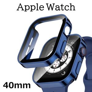 Apple Watch ケース カバー フラット 40mm ブルー