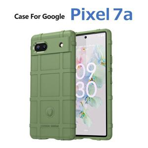 Google Pixel 7a ケース グリーン アーミー