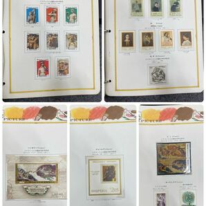 Vostok POSTAGIO STAMP ALBUM ボストーク 絵画切手 77リーフ 未使用 使用済み混在 コレクション保管品の画像10